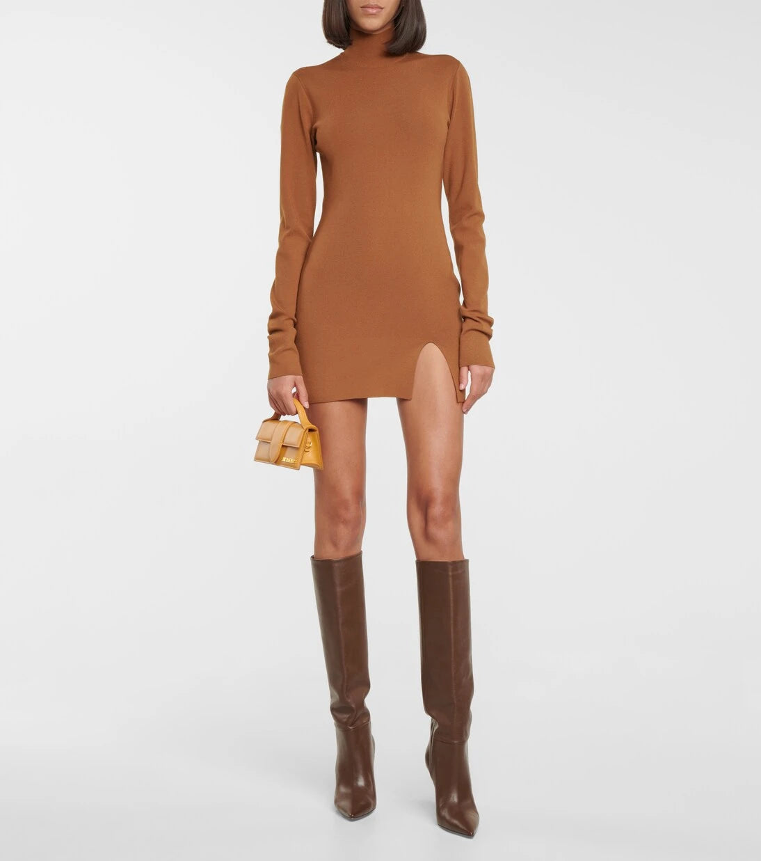 Zeynep Arçay - Side-slit knit minidress