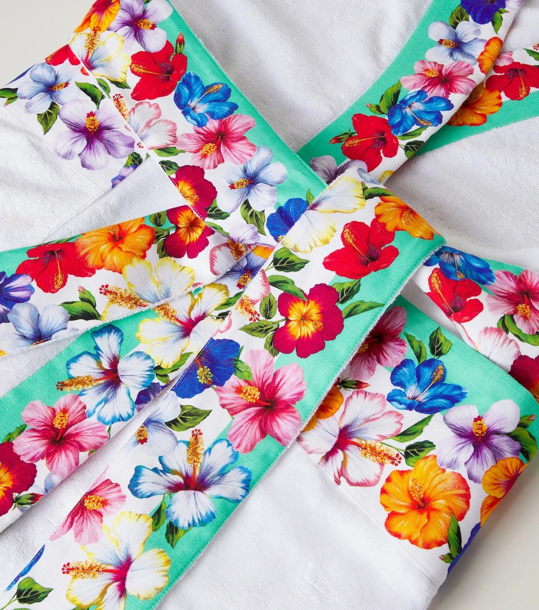 Dolce&Gabbana Casa - Floral cotton terry bathrobe