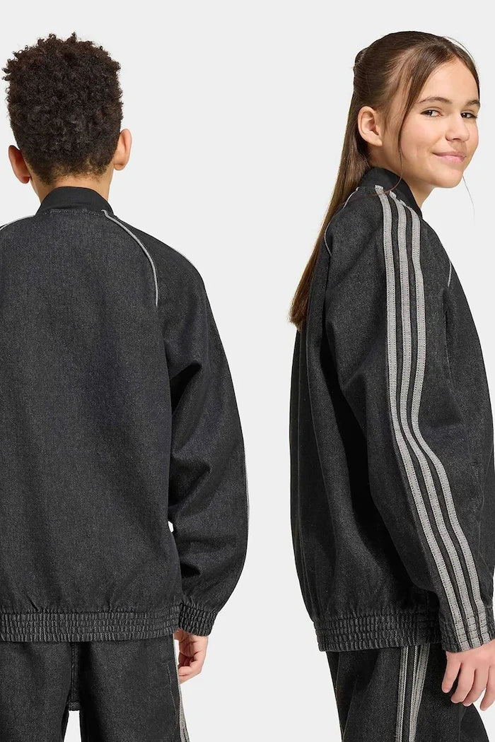 adidas Originals çocuklar için pamuklu denim ceket