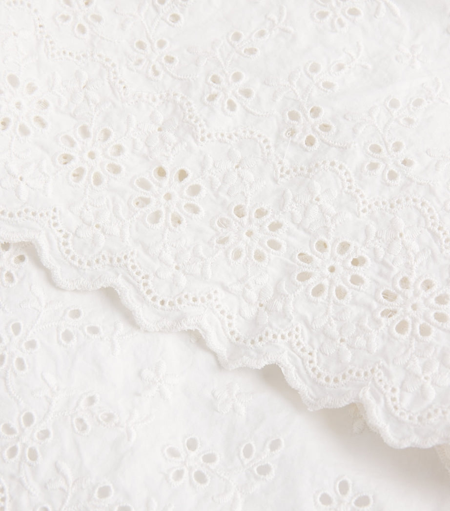 DÔEN White Organic Cotton Arbre Shorts