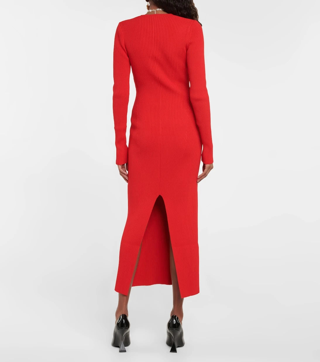Magda Butrym - Cutout ribbed-knit midi dress