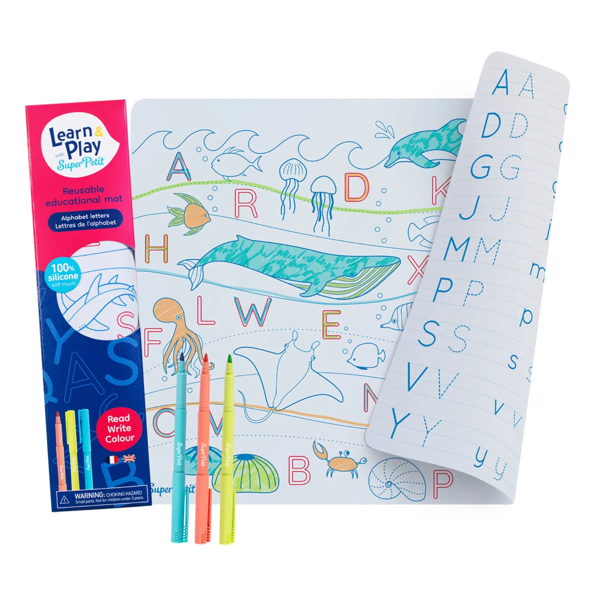 Superpetit - Alphabet coloring placemat