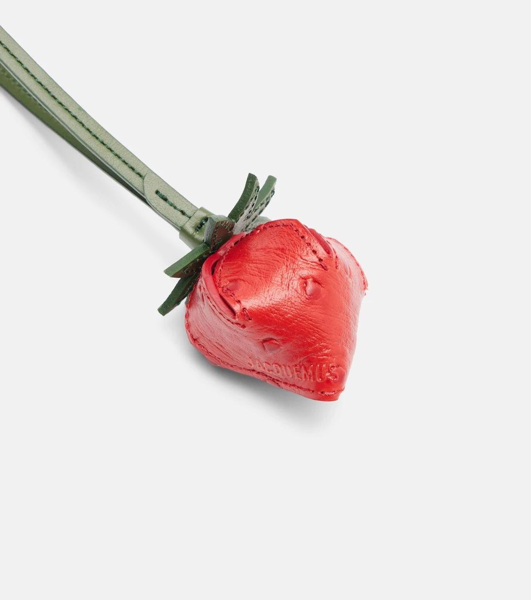 Jacquemus - La Fraise Small embossed leather bag charm