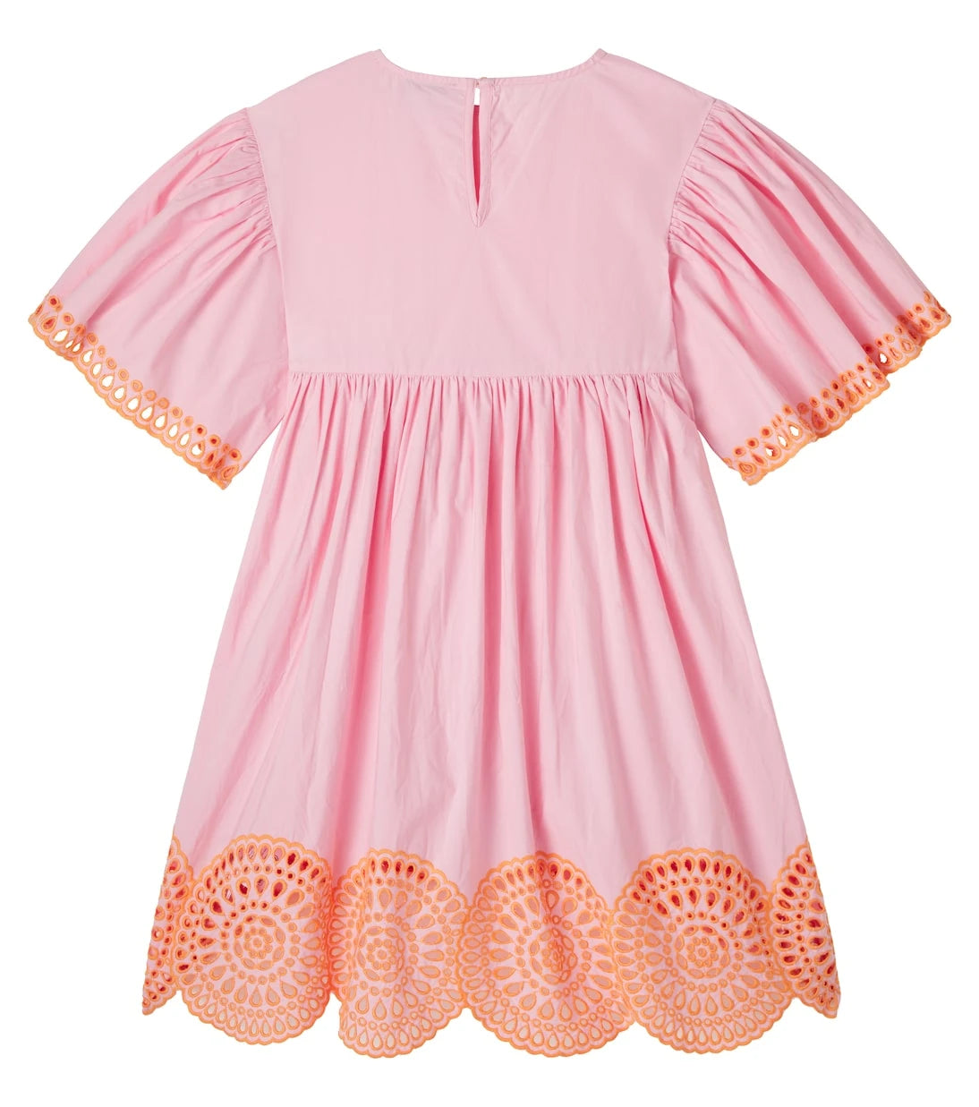 Stella McCartney Kids - فستان من قماش البوبلين القطني المطرز