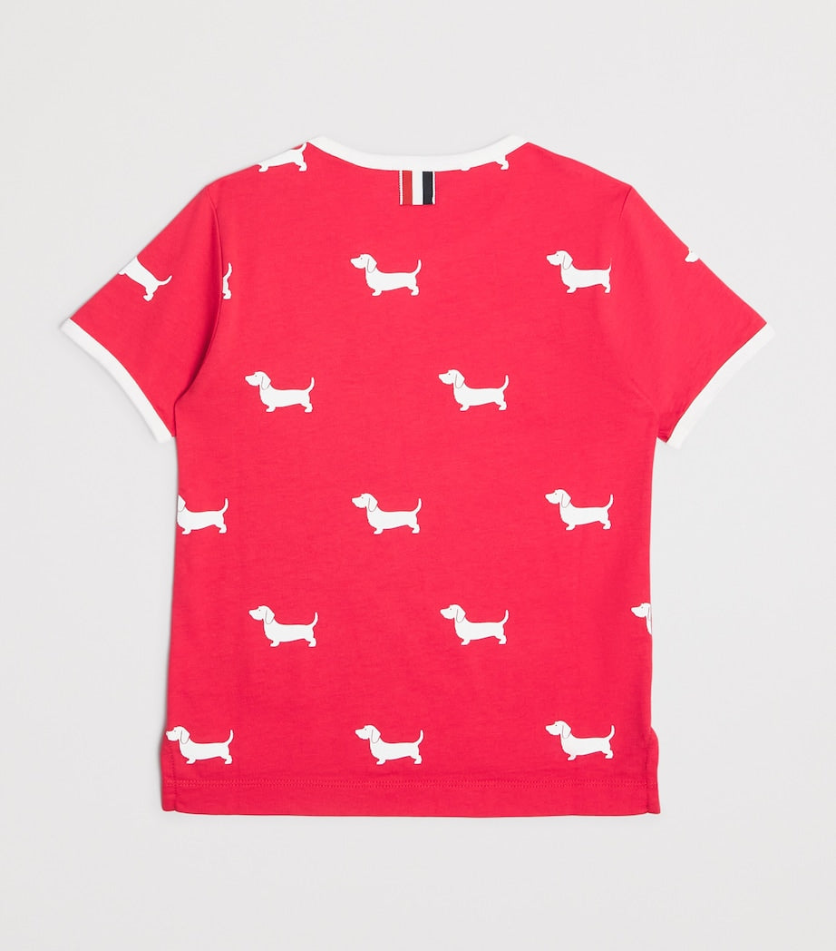 Thom Browne Kids Cotton Dog T-Shirt (2-12 Years)