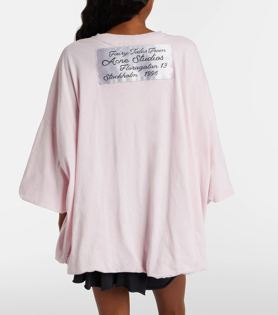 Acne Studios - تيشيرت كبير الحجم من مزيج القطن والجيرسي