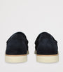Suede Horsebit Loafers