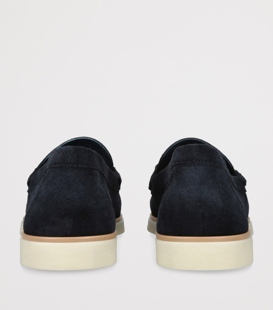 Suede Horsebit Loafers
