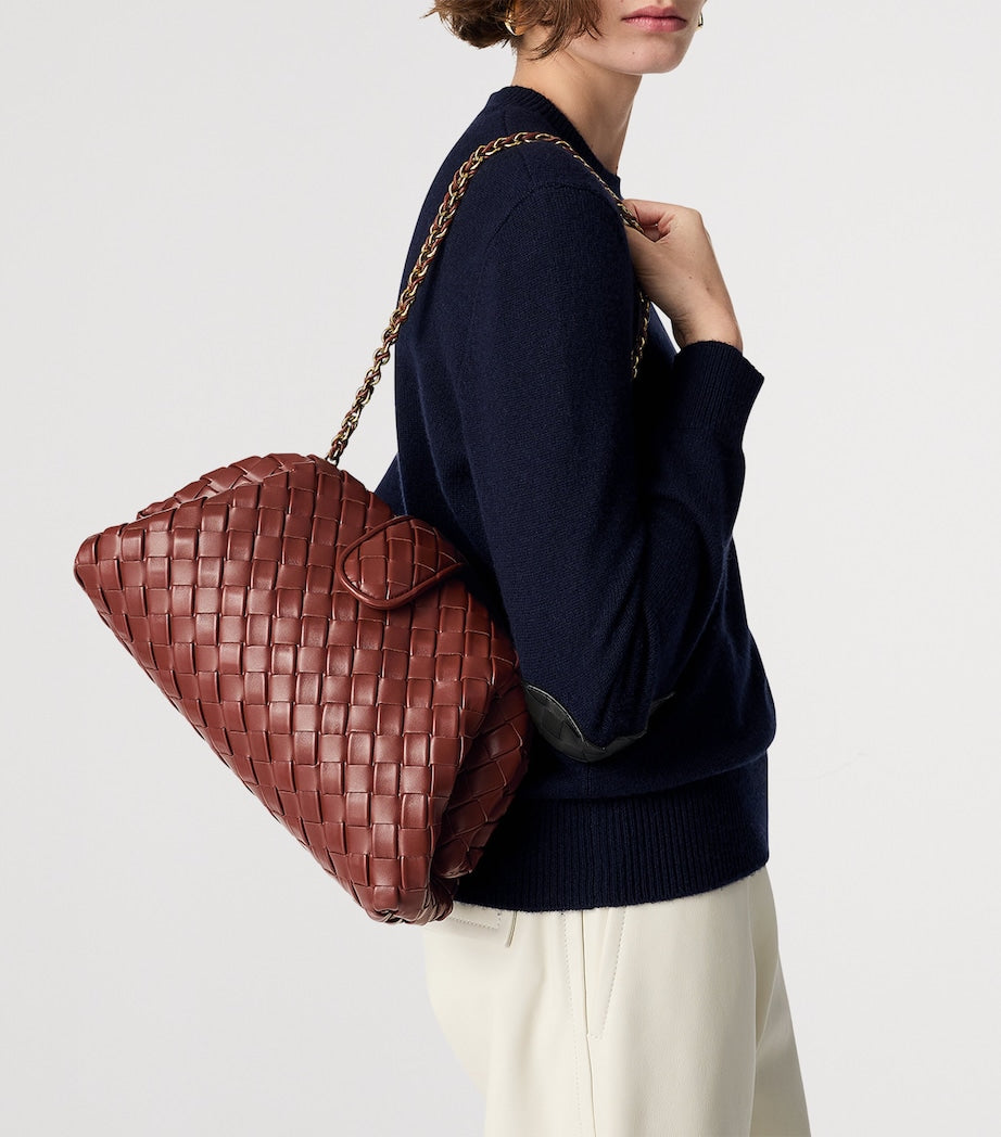 Brown Leather Lauren 1980 Clutch Bag