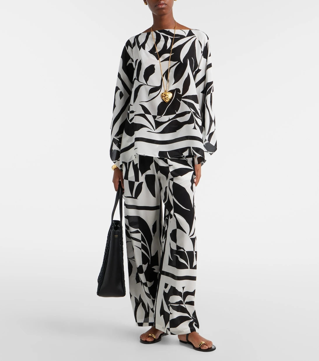 Max Mara - Voto printed silk palazzo pants