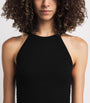Alice+Olivia Black Heidi Pointelle Tank Top