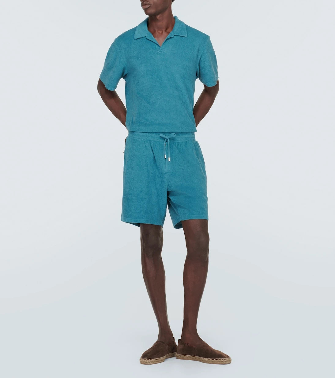 Frescobol Carioca - Augusto cotton-blend terry shorts