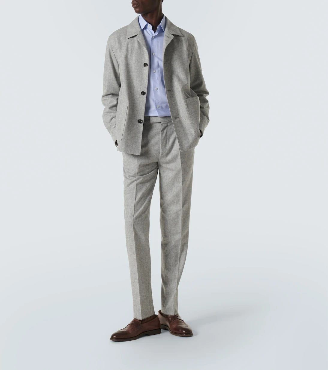 Zegna - Wool straight pants