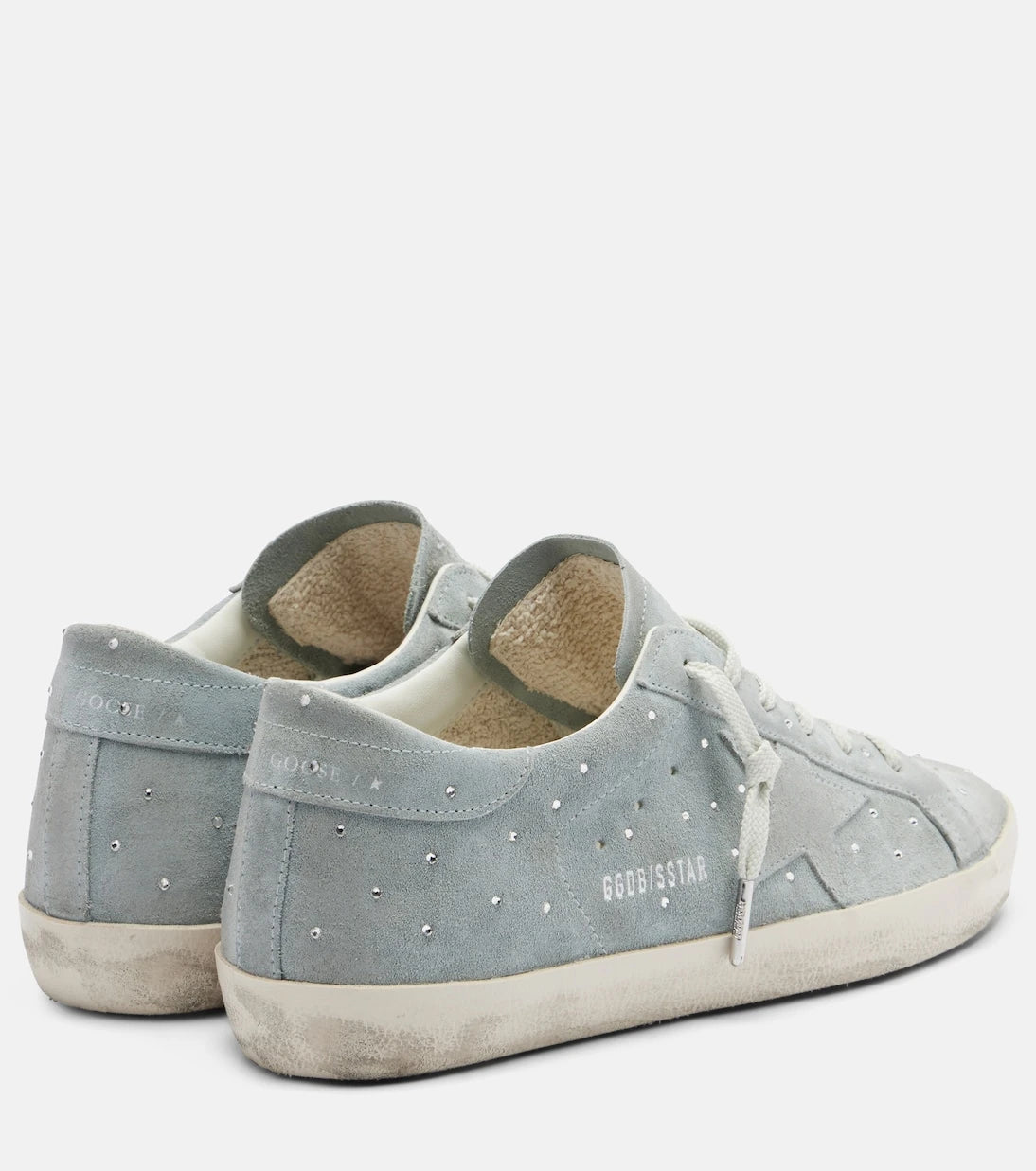 Golden Goose - Super-Star embellished suede sneakers