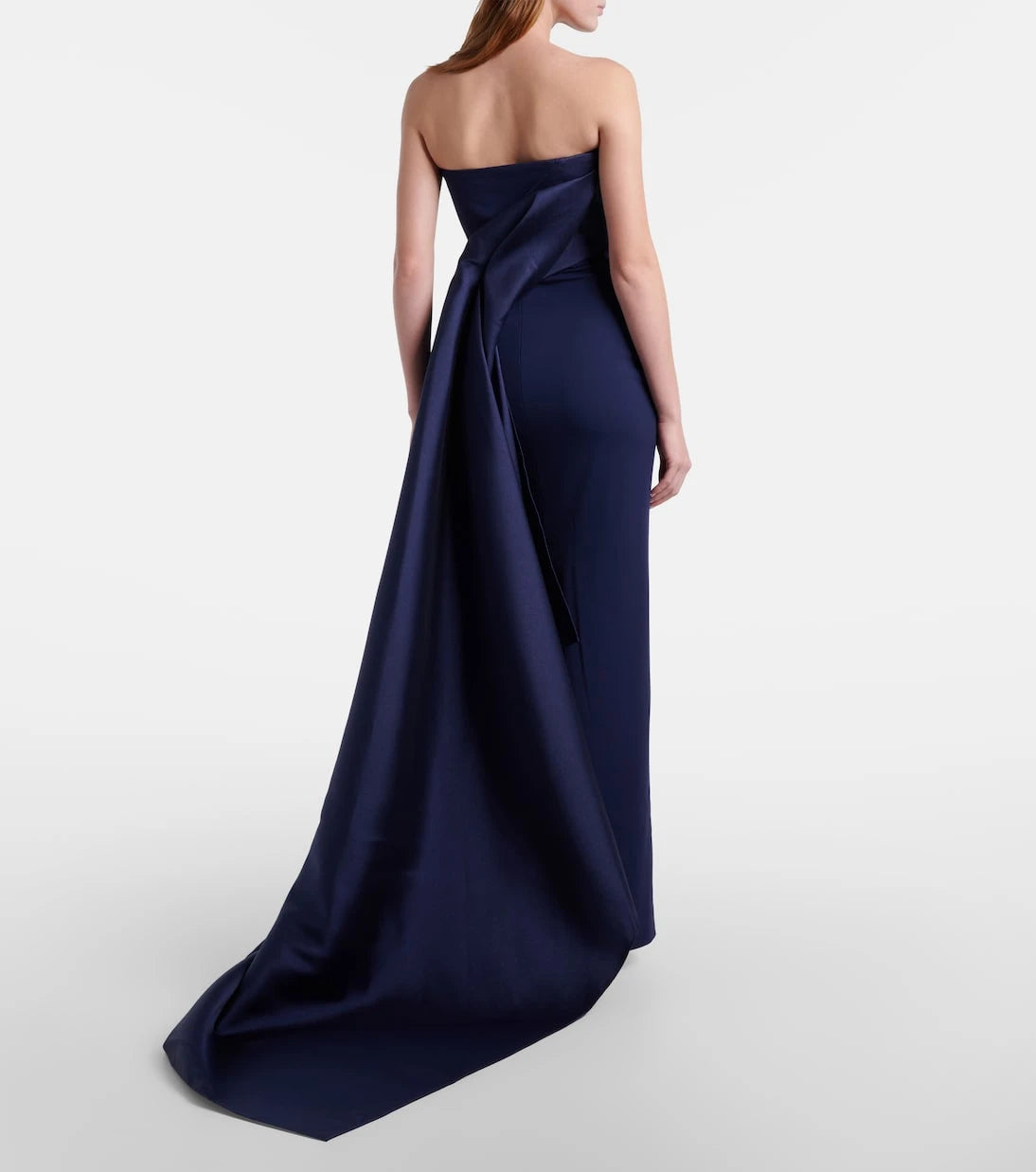 Solace London - Kinsley draped strapless gown