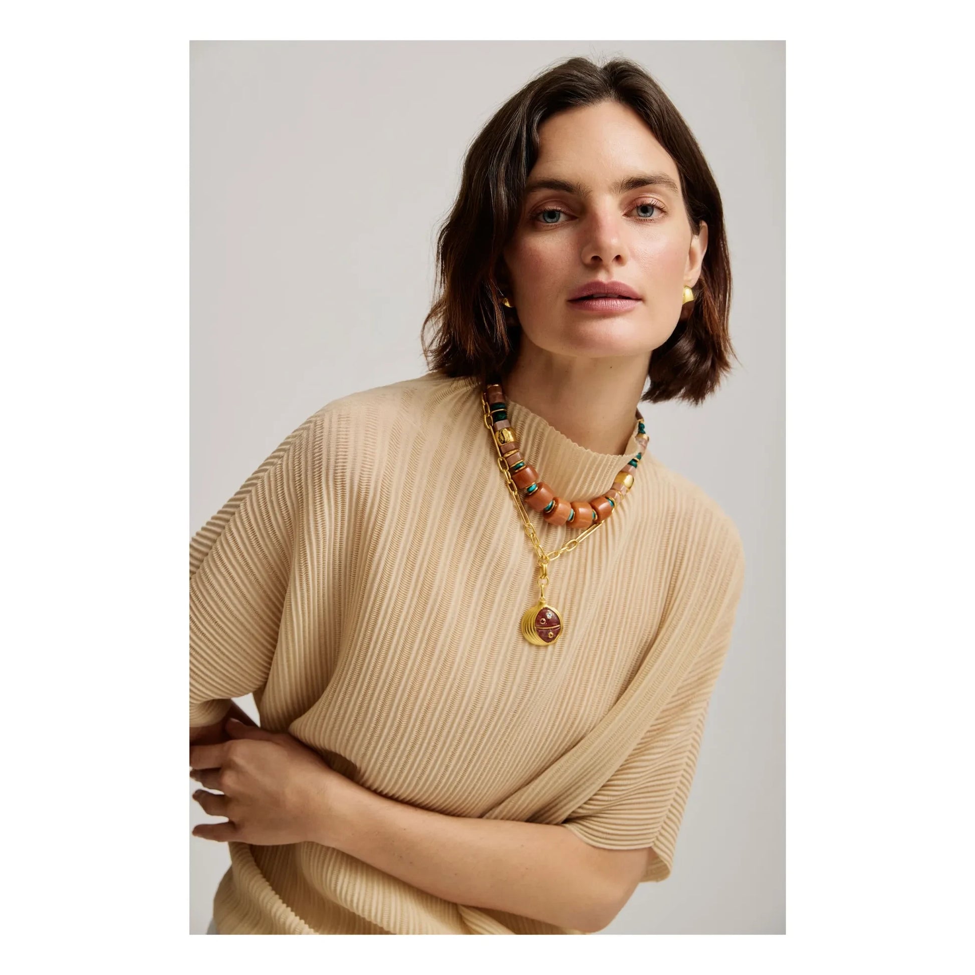 Lizzie Fortunato - Granada necklace | Terracotta