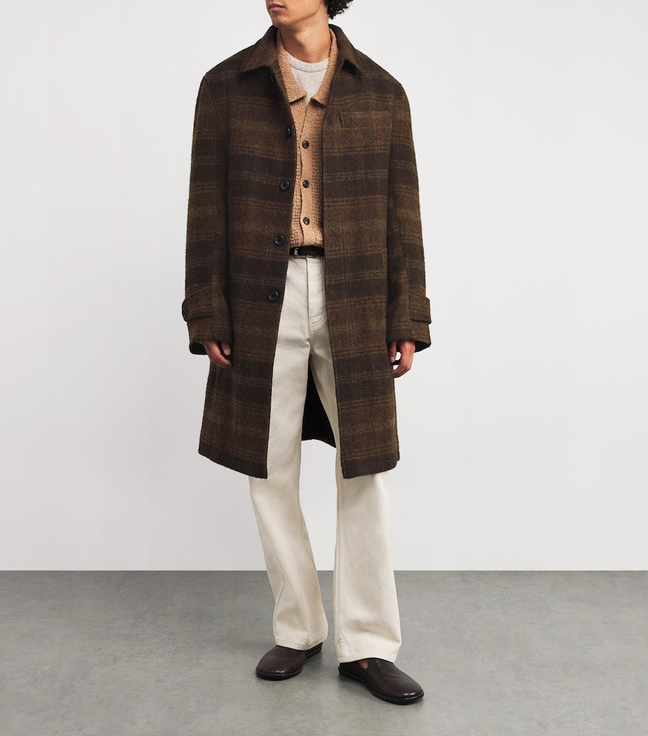 Tartan Belted Coat BROWN