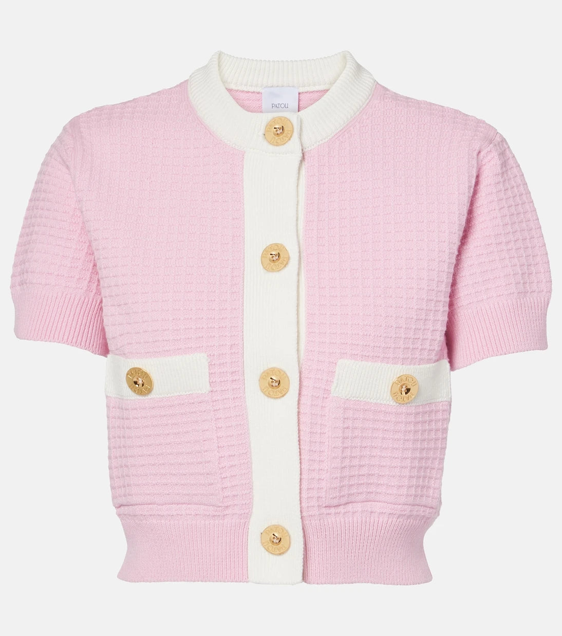 Patou - Waffle-knit cotton cardigan