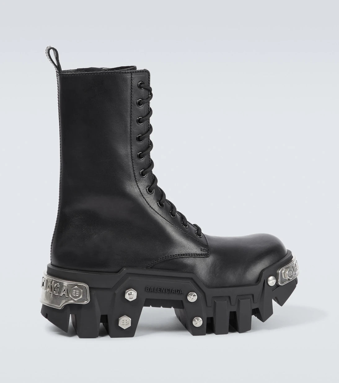 Balenciaga - Bulldozer leather lace-up boots