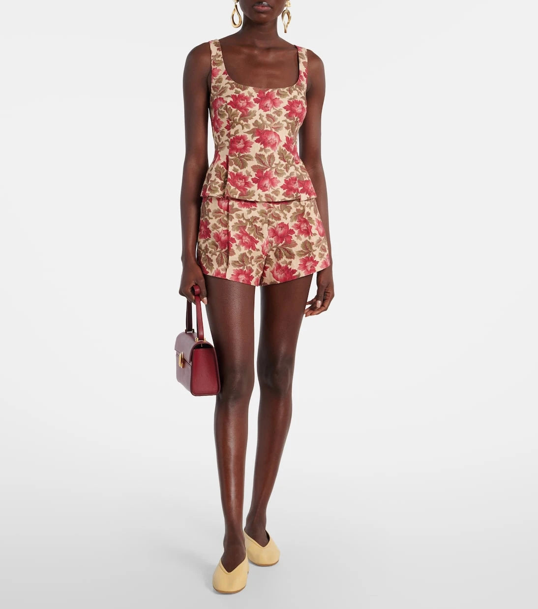 Posse - Rosalie floral linen shorts