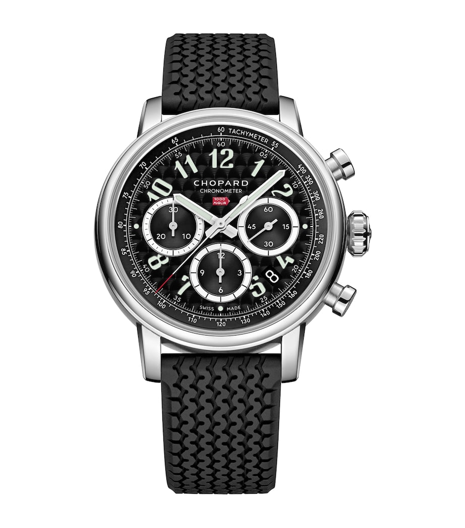 Chopard Lucent Steel Mille Miglia Chronograph Watch 40.5mm