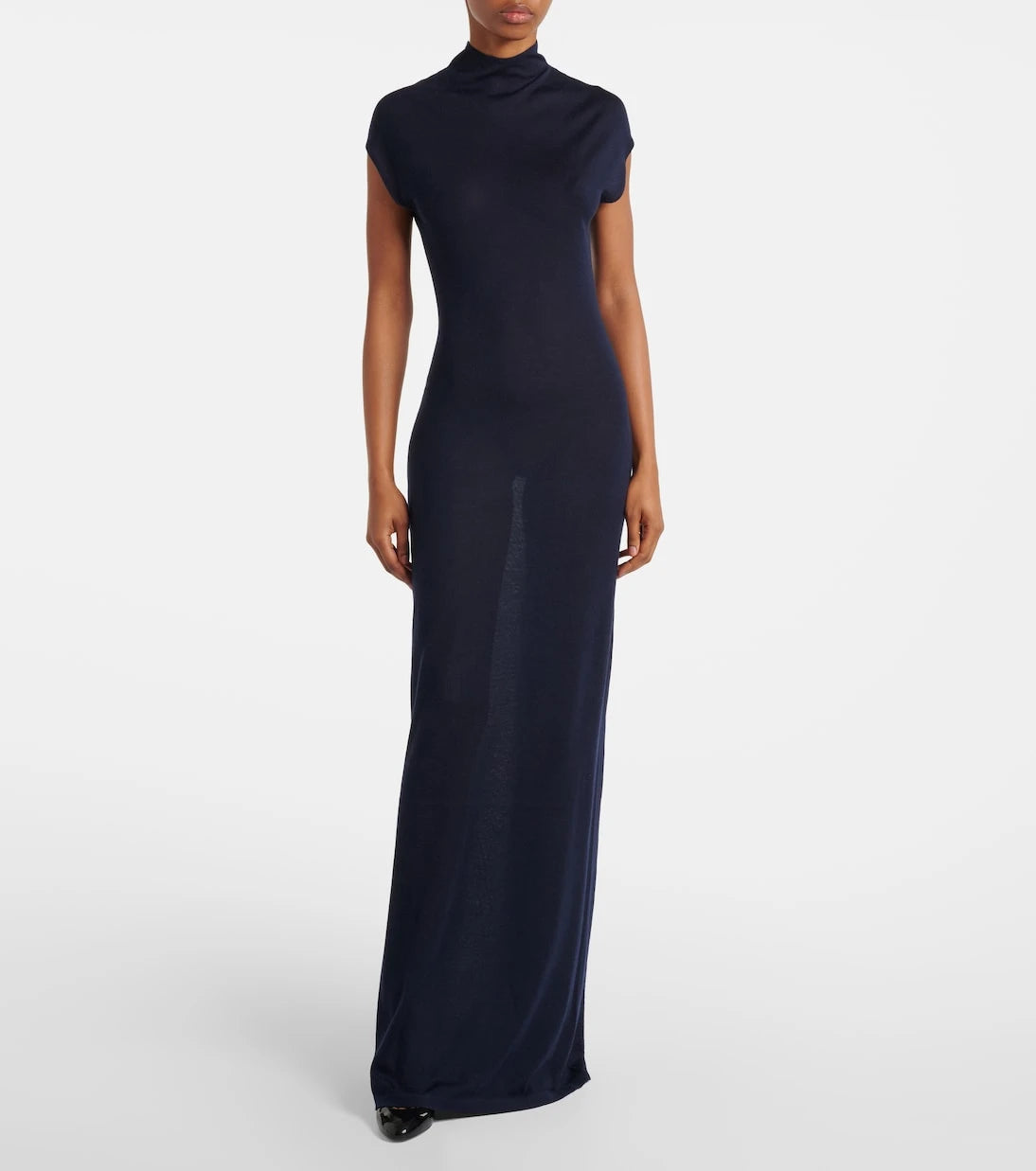 Alaïa - فستان ماكسي من الكشمير