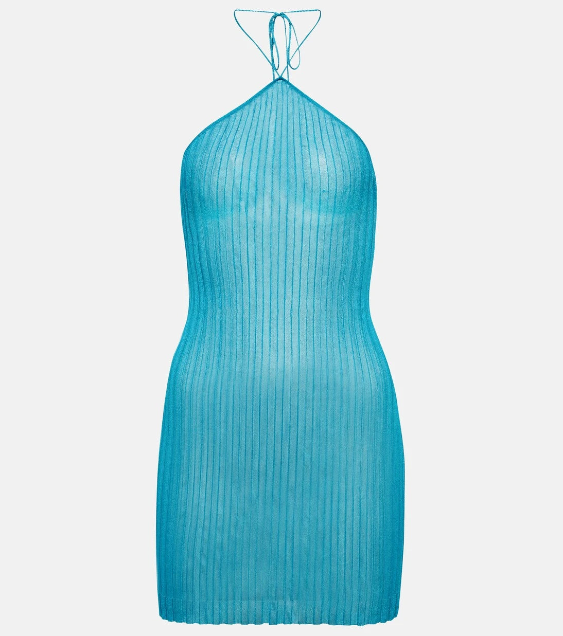 Nensi Dojaka - Halterneck cotton minidress