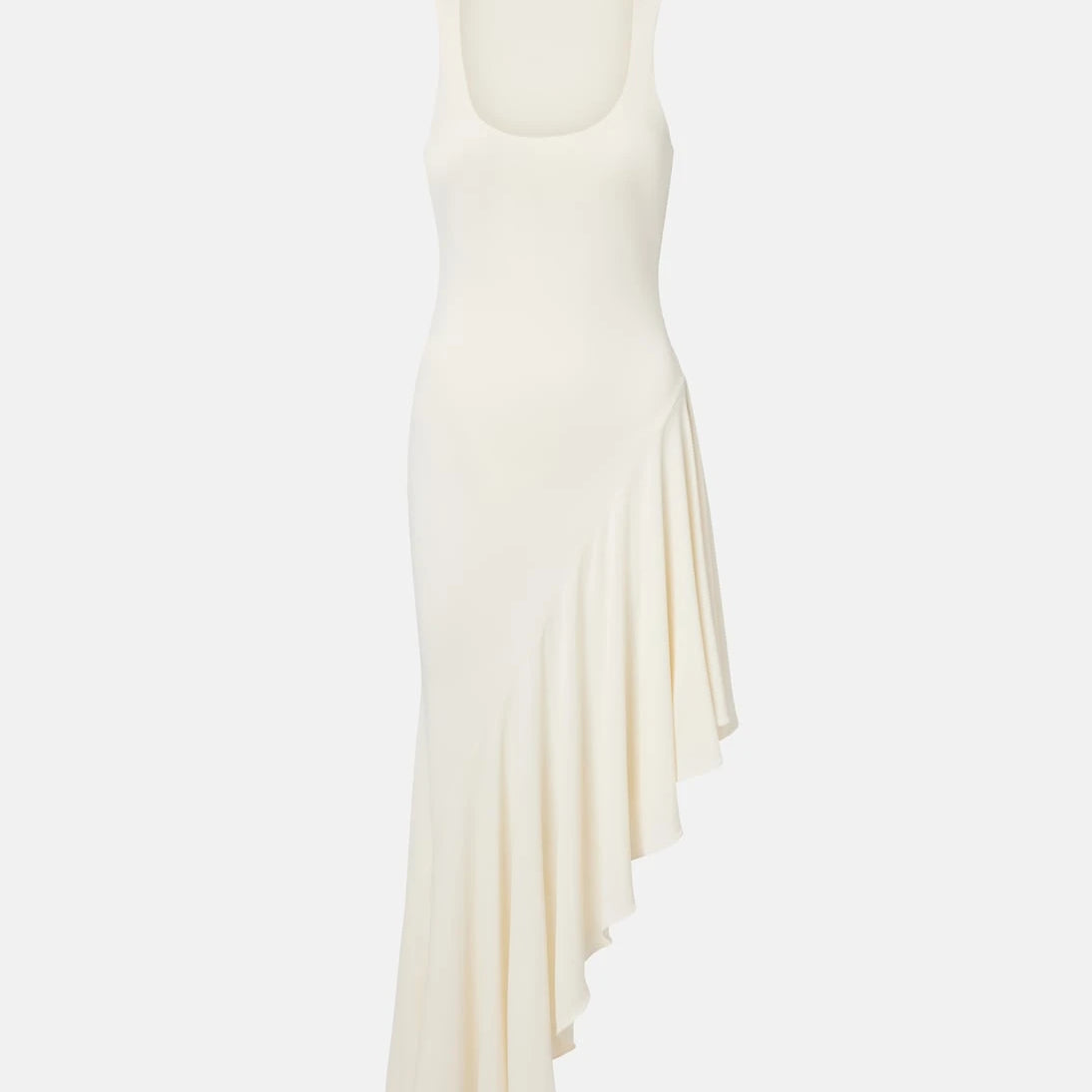 Alaïa - فستان ميدي جيرسيه غير متماثل