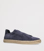 Suede Triple Stitch Espadrilles