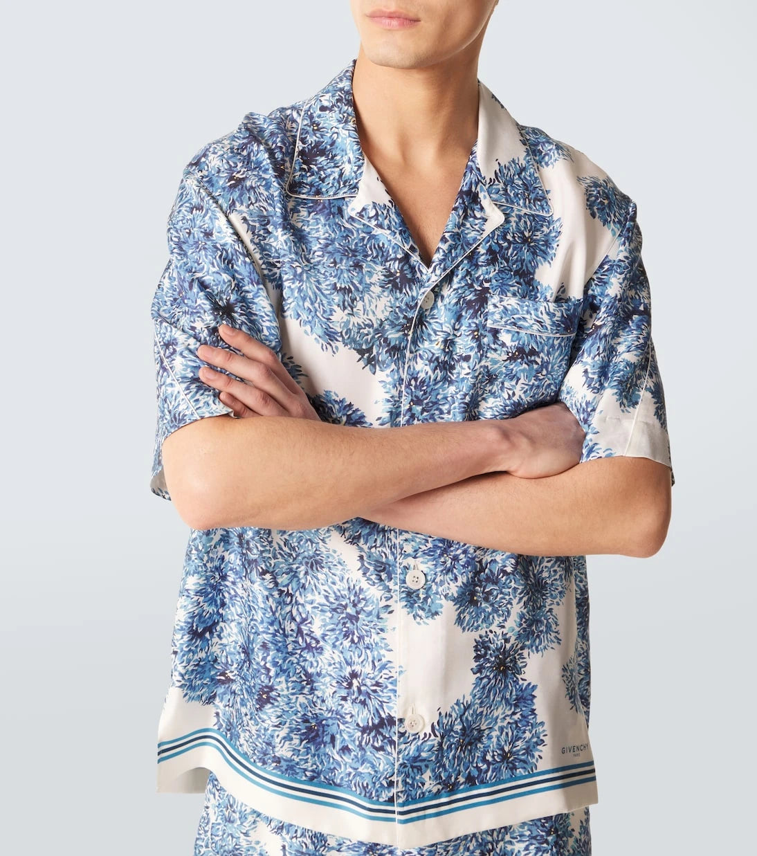 Givenchy - Couture Seam silk twill bowling shirt