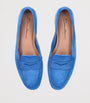 Blue Suede Carla Loafers