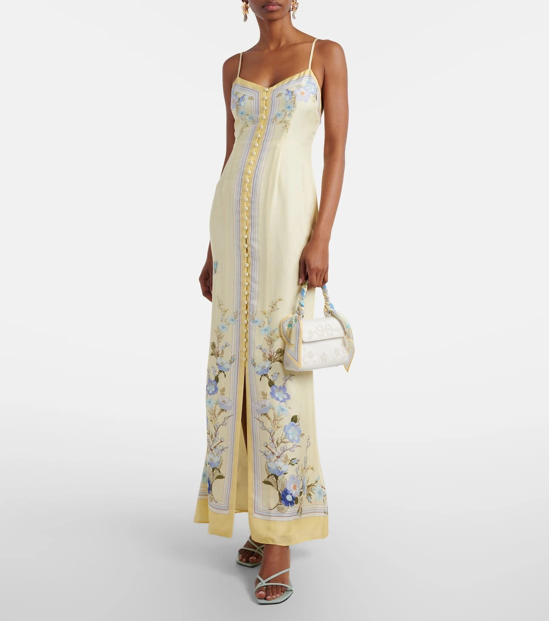Self-Portrait - Bow embroidered top-handle bag