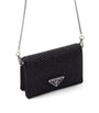 Prada Black Crystal-Embellished Chain Wallet