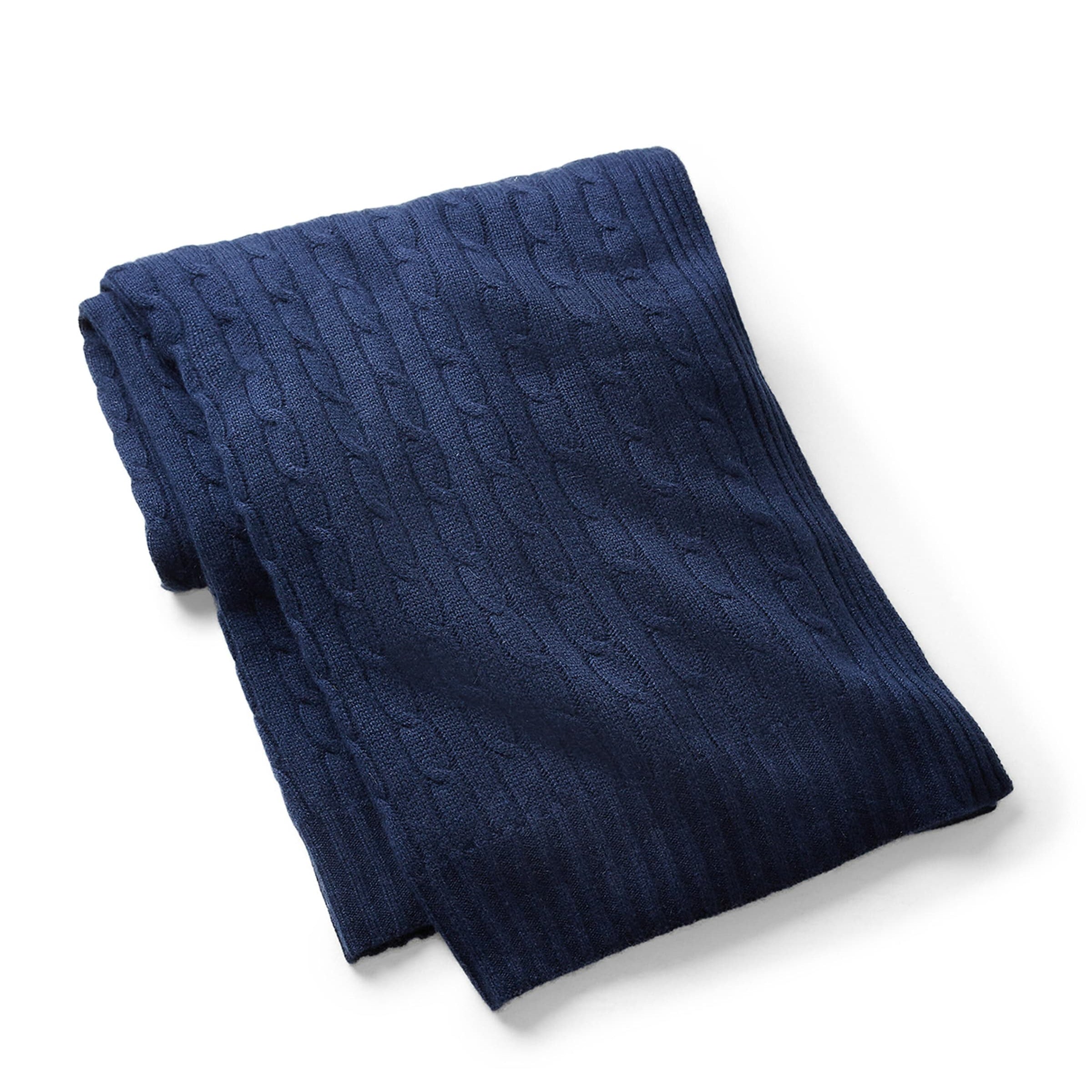 Ralph Lauren Home Cashmere Cable-Knit Throw (60cm x 60cm)