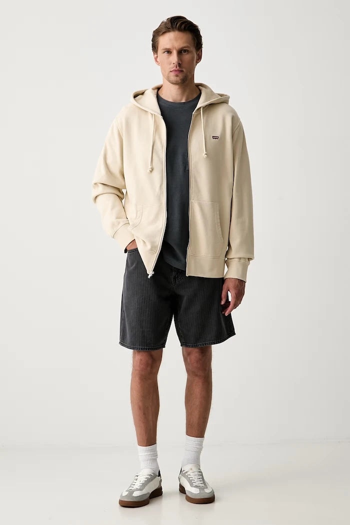 Levi's fermuarlı kapüşonlu erkek pamuklu sweatshirt THE ORIGINAL HM ZIP UP