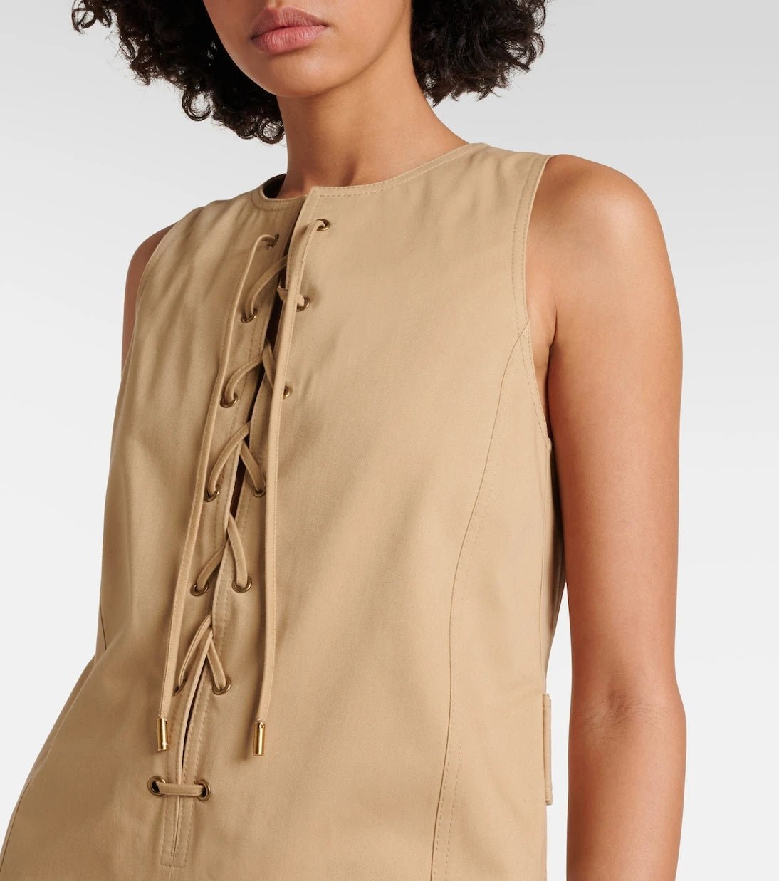 Chloé - Cotton satin minidress