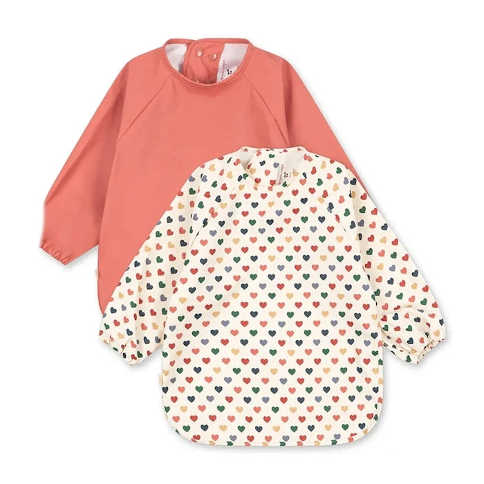 Konges Sløjd Лигавник за деца 2 PACK DINNER BIB WITH SLEEVES