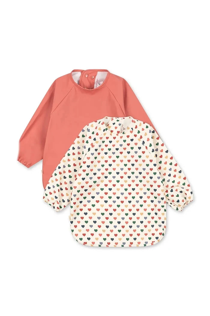 Konges Sløjd Лигавник за деца 2 PACK DINNER BIB WITH SLEEVES