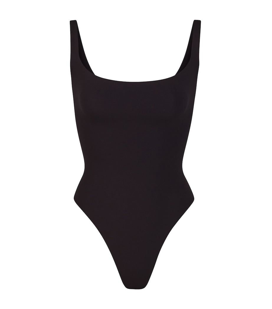 Black Fits Everybody Square-Neck Bodysuit