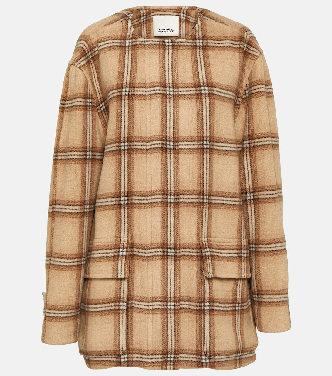 Isabel Marant - Checked wool blend coat