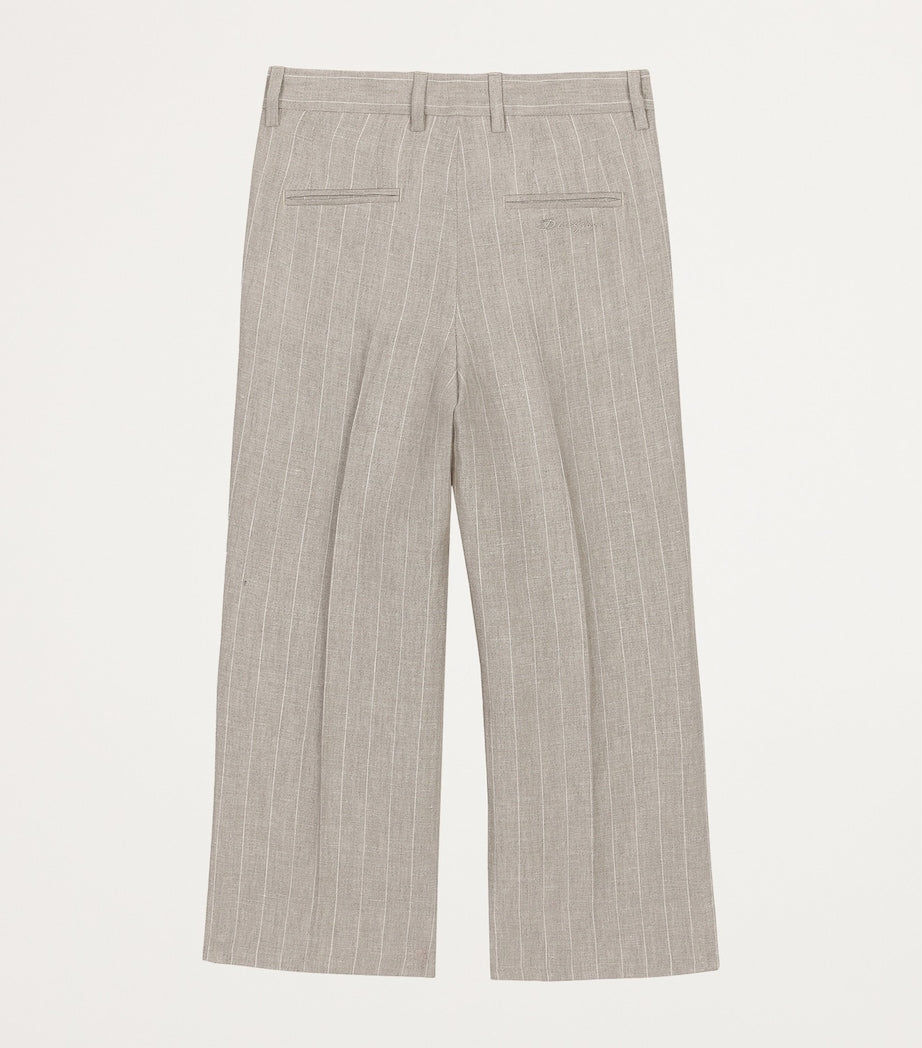 Dolce & Gabbana Kids Linen Striped Trousers (8-12+ Years)