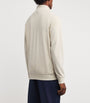 Cotton-Blend Polo Pony Quarter-Zip Sweater