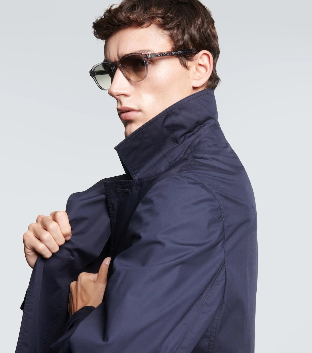 Brunello Cucinelli - Intarsia Rays round sunglasses