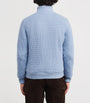 Fioroni Cashmere Blue Cashmere-Mink Bomber Jacket