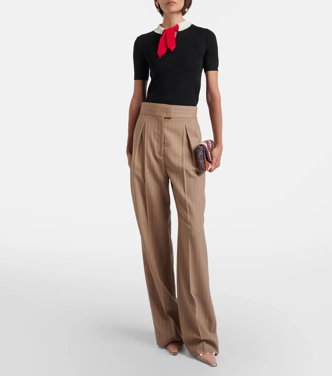 Valentino - Maglia VLogo wool-blend sweater