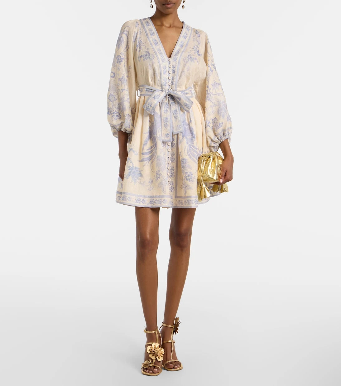 Zimmermann - Indra floral linen minidress