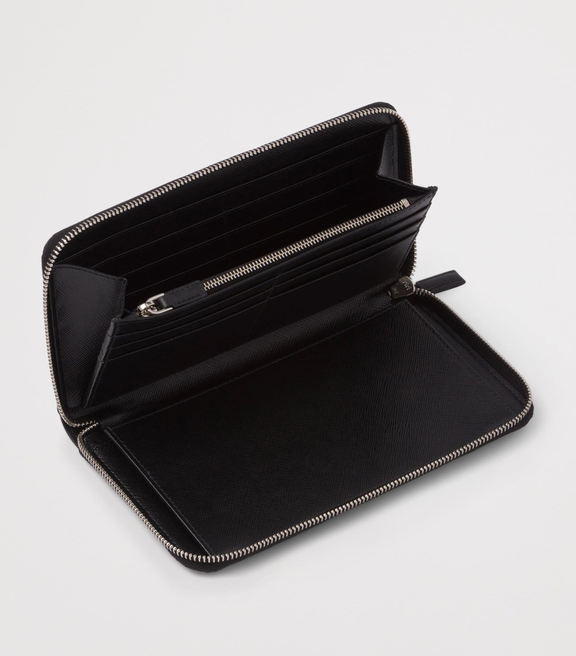 Saffiano Leather Zip-Around Wallet