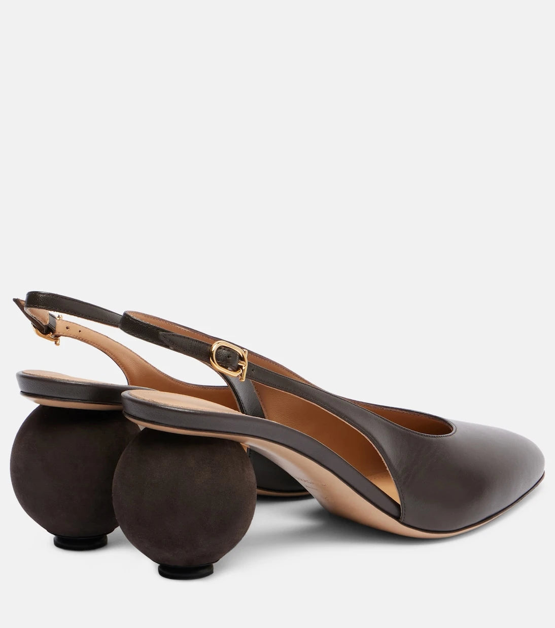 Ferragamo - Tessie 70 leather slingback pumps