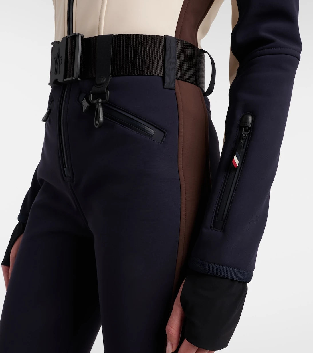 Moncler Grenoble - Logo belted ski suit