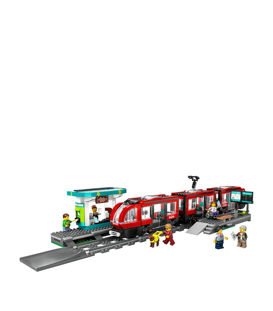 City Downtown Tram and Station Building Toy Set 60423